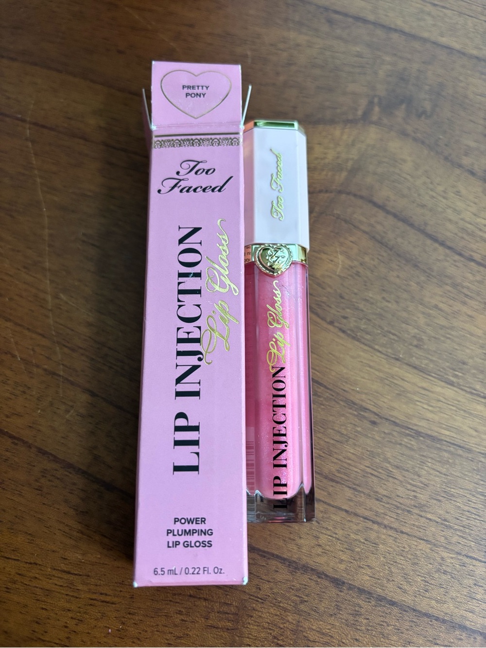 Too Faced Lip Injection Lip Gloss - Pretty Pony Pink Shimmer